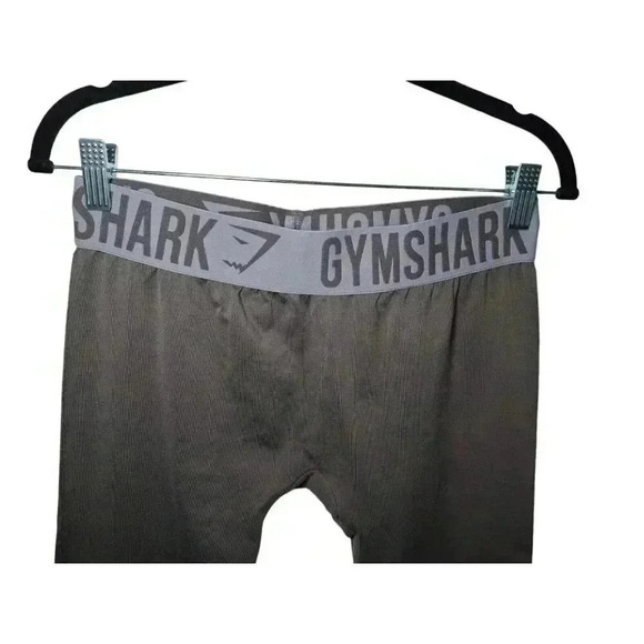 Gymshark Leggings Womens Medium Gray Flex Low Rise - Picture 3 of 9